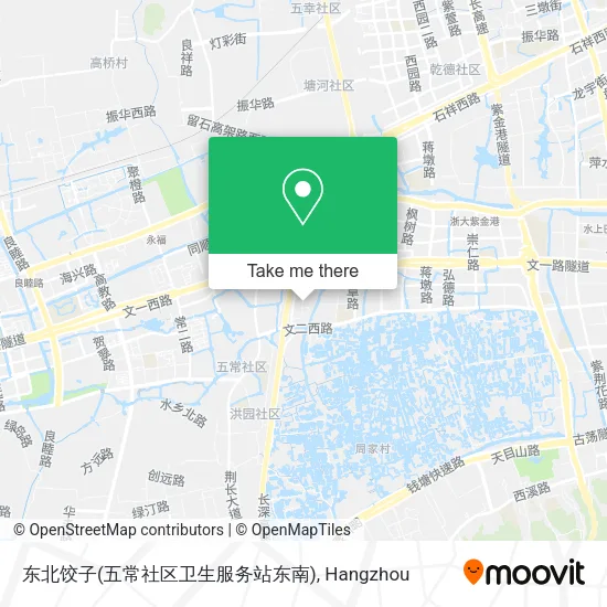 东北饺子(五常社区卫生服务站东南) map