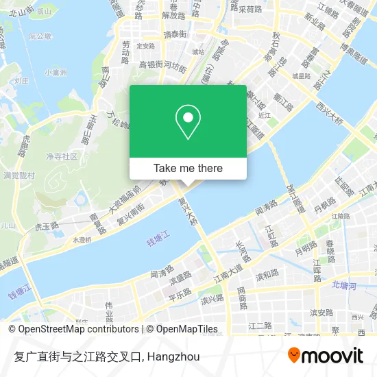 复广直街与之江路交叉口 map