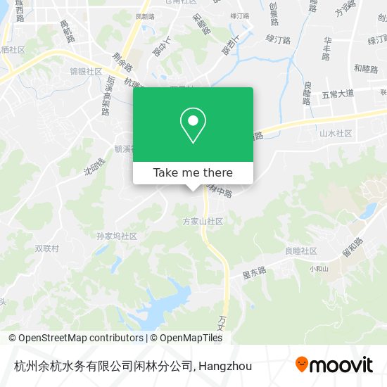 杭州余杭水务有限公司闲林分公司 map