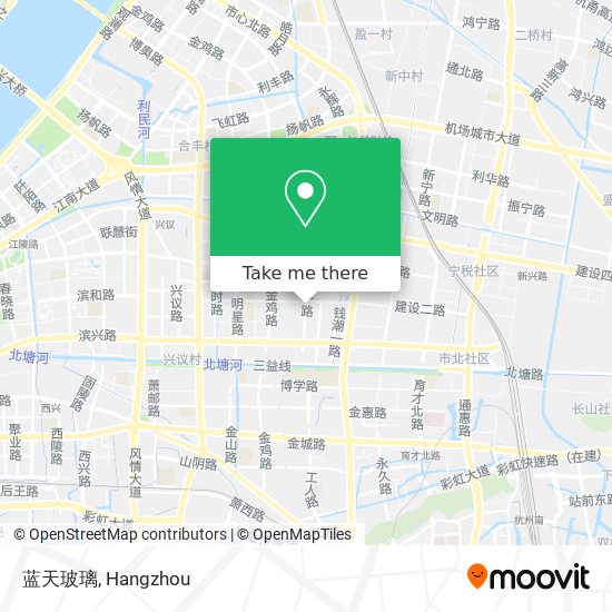 蓝天玻璃 map