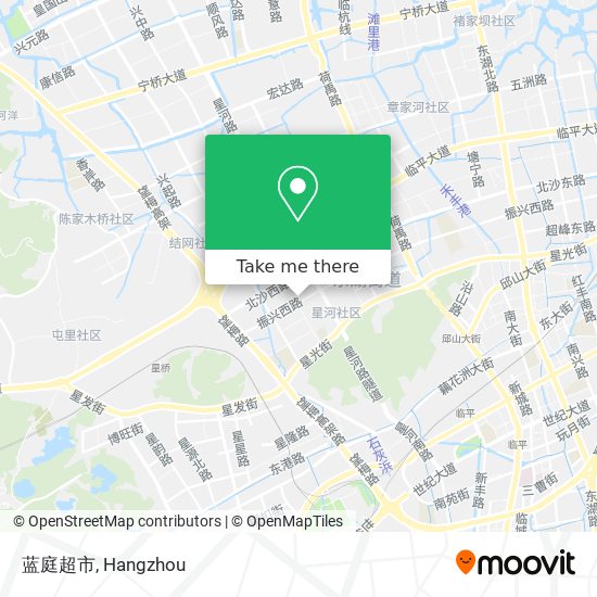 蓝庭超市 map