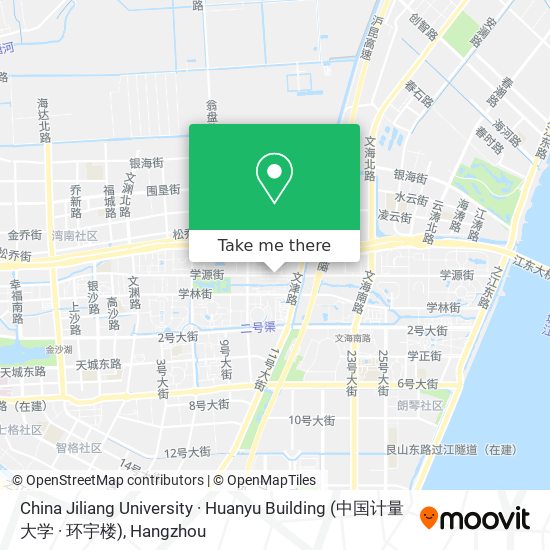 China Jiliang University · Huanyu Building (中国计量大学 · 环宇楼) map