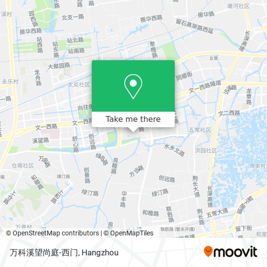 万科溪望尚庭-西门 map