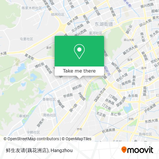 鲜生友请(藕花洲店) map