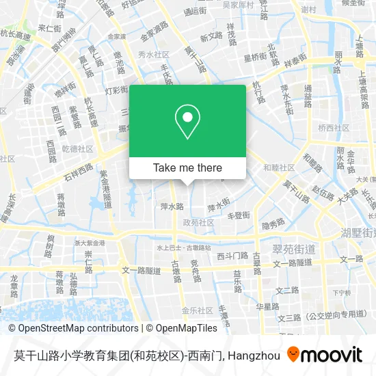 莫干山路小学教育集团(和苑校区)-西南门 map