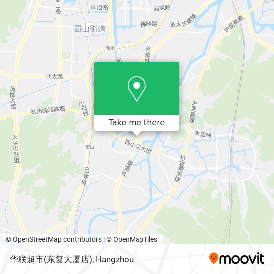 华联超市(东复大厦店) map