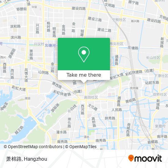萧棉路 map