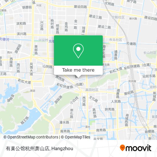 有巢公馆杭州萧山店 map