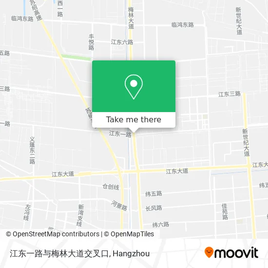 江东一路与梅林大道交叉口 map