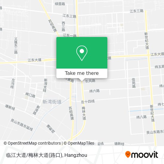 临江大道/梅林大道(路口) map