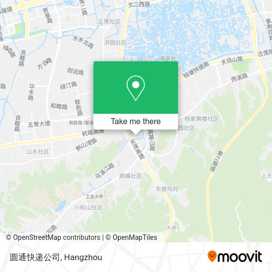 圆通快递公司 map