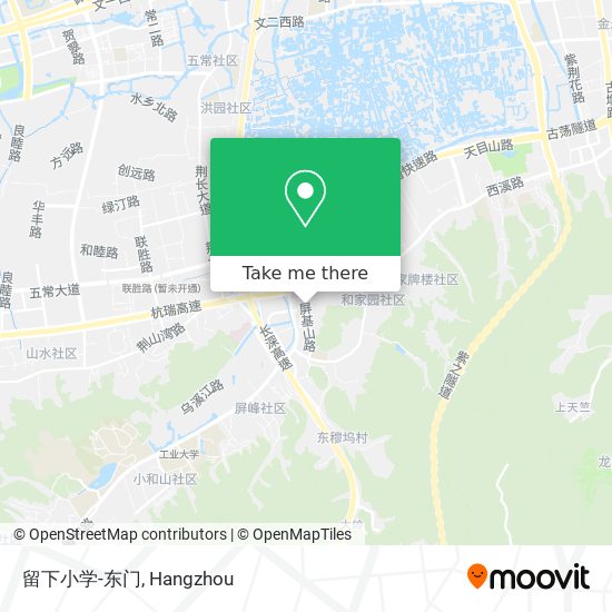 留下小学-东门 map