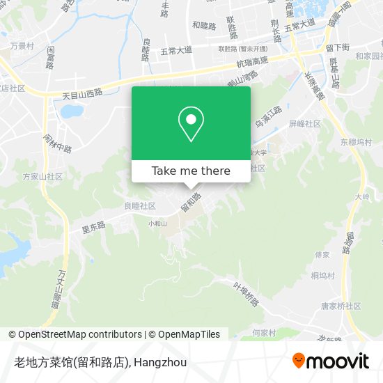 老地方菜馆(留和路店) map