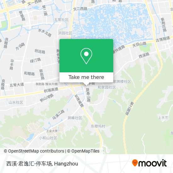 西溪·君逸汇-停车场 map
