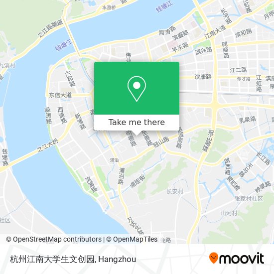杭州江南大学生文创园 map