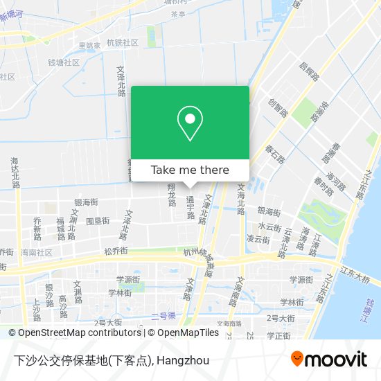 下沙公交停保基地(下客点) map