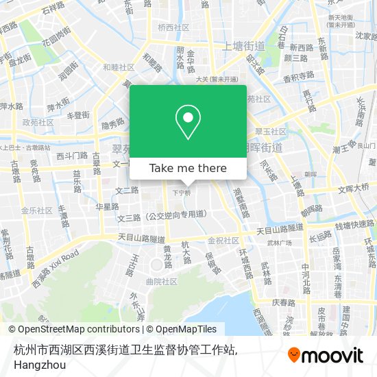 杭州市西湖区西溪街道卫生监督协管工作站 map