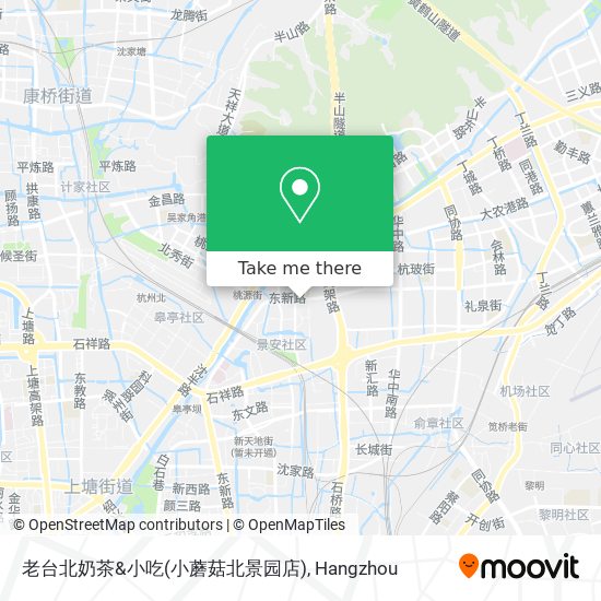 老台北奶茶&小吃(小蘑菇北景园店) map