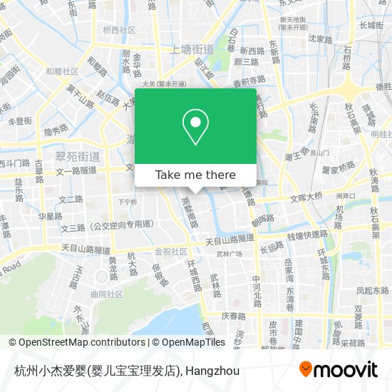 杭州小杰爱婴(婴儿宝宝理发店) map