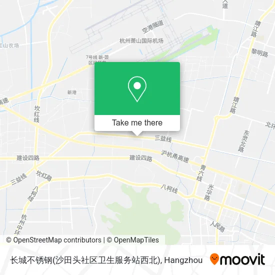长城不锈钢(沙田头社区卫生服务站西北) map