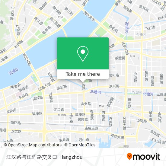 江汉路与江晖路交叉口 map