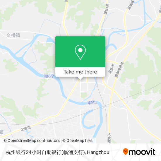 杭州银行24小时自助银行(临浦支行) map