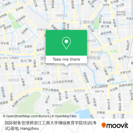 国际财务管理师浙江工商大学继续教育学院培训(考试)基地 map