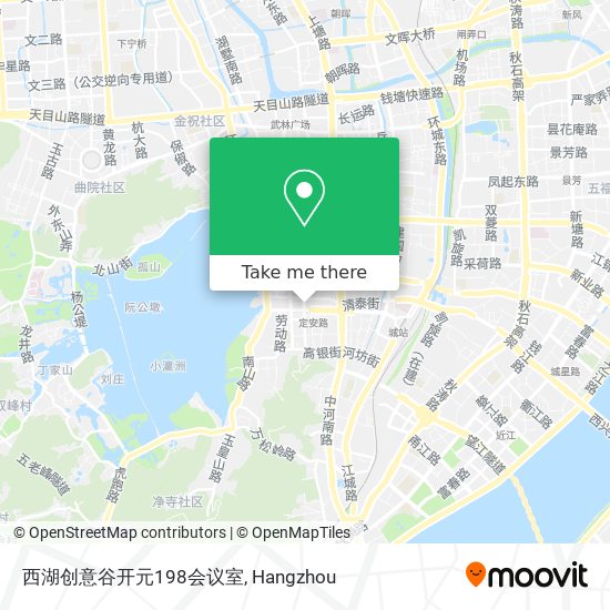 西湖创意谷开元198会议室 map