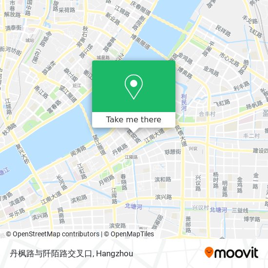 丹枫路与阡陌路交叉口 map