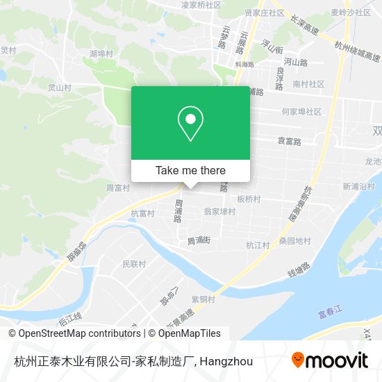 杭州正泰木业有限公司-家私制造厂 map