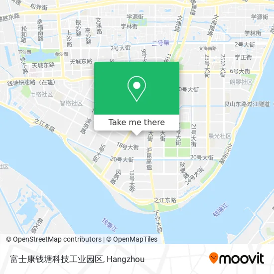 富士康钱塘科技工业园区 map