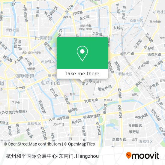 杭州和平国际会展中心-东南门 map