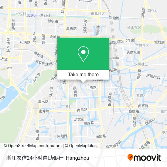 浙江农信24小时自助银行 map