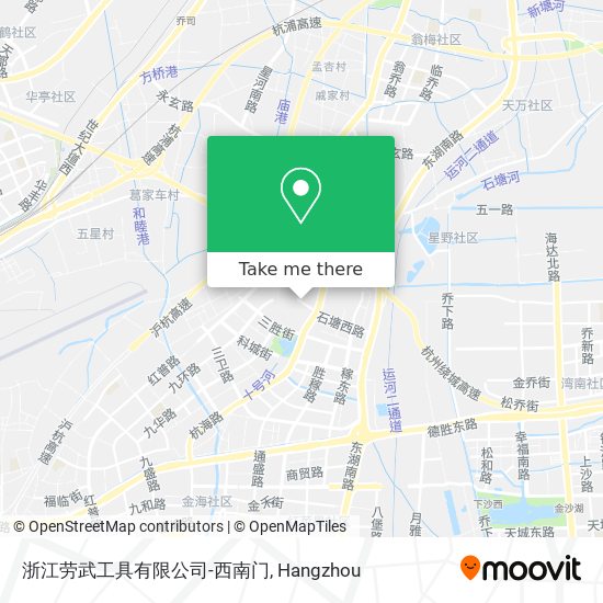 浙江劳武工具有限公司-西南门 map