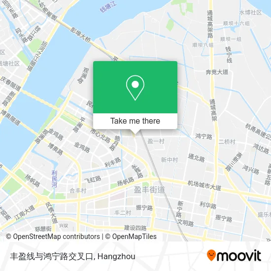 丰盈线与鸿宁路交叉口 map