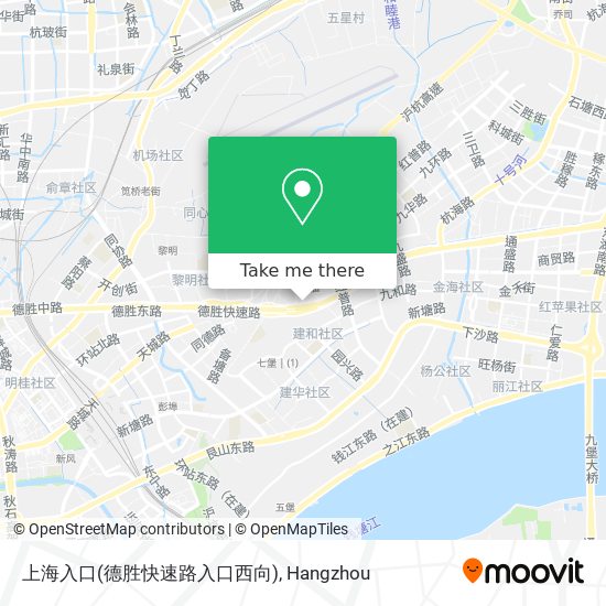 上海入口(德胜快速路入口西向) map