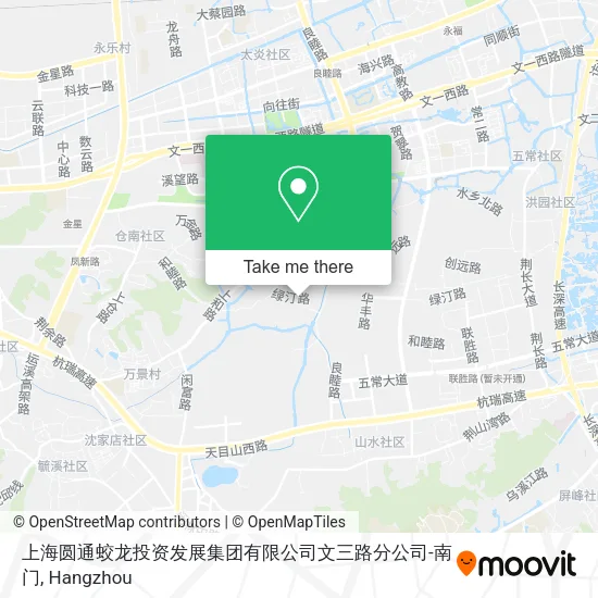 上海圆通蛟龙投资发展集团有限公司文三路分公司-南门 map