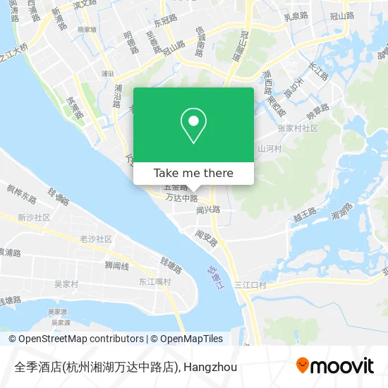 全季酒店(杭州湘湖万达中路店) map