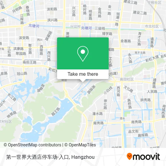 第一世界大酒店停车场-入口 map