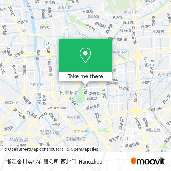 浙江金川实业有限公司-西北门 map