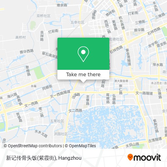新记传骨头饭(紫霞街) map