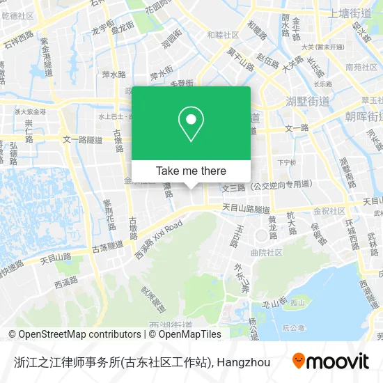 浙江之江律师事务所(古东社区工作站) map