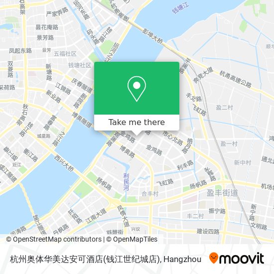 杭州奥体华美达安可酒店(钱江世纪城店) map