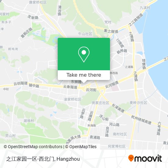 之江家园一区-西北门 map