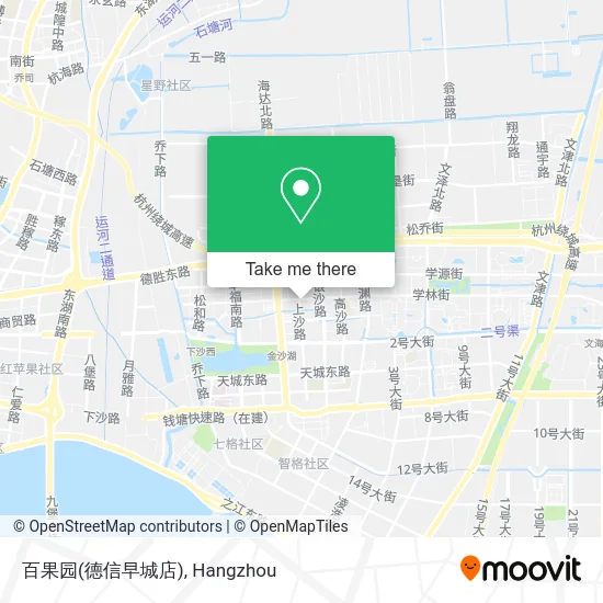 百果园(德信早城店) map