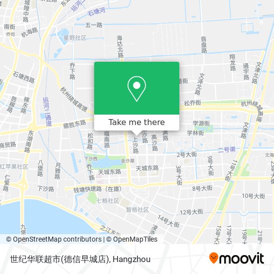 世纪华联超市(德信早城店) map