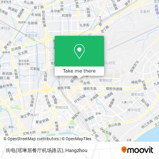 街电(瑶琳居餐厅机场路店) map