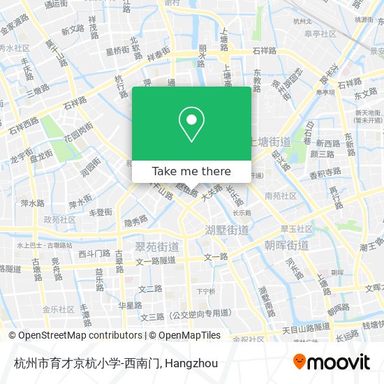 杭州市育才京杭小学-西南门 map