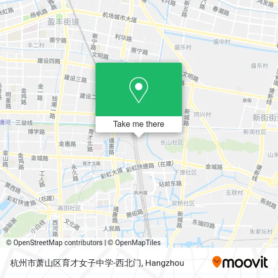 杭州市萧山区育才女子中学-西北门 map