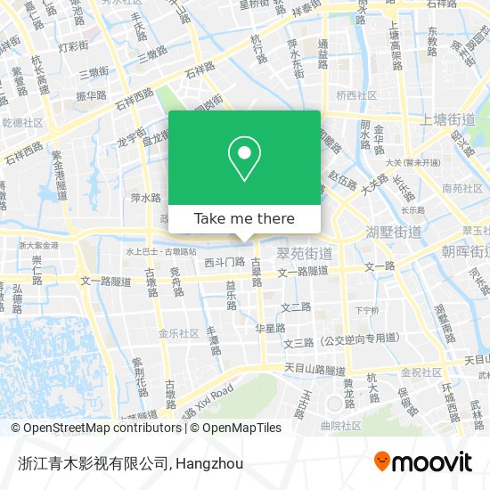 浙江青木影视有限公司 map